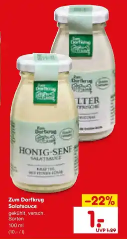 Netto Marken-Discount Zum Dorfkrug Salatsauce Angebot