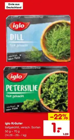 Netto Marken-Discount iglo Kräuter Angebot