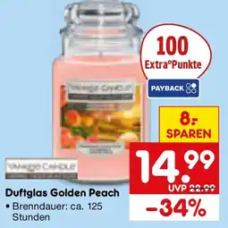 Netto Marken-Discount Vintage Candle Duftglas Golden Peach Angebot