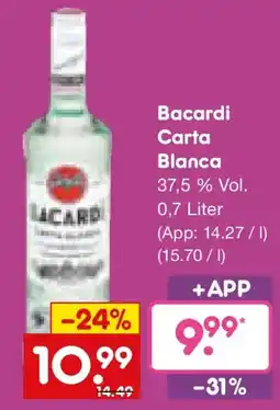 Netto Marken-Discount Bacardi Carta Blanca Angebot