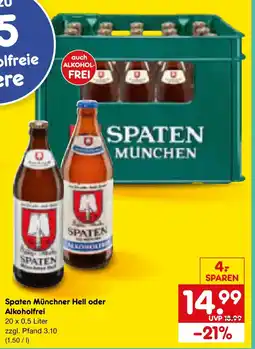 Netto Marken-Discount Spaten Münchner Hell oder Alkoholfrei Angebot