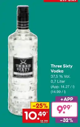Netto Marken-Discount Three Sixty Vodka Angebot