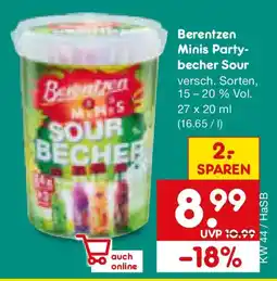 Netto Marken-Discount Berentzen Minis Party-becher Sour Angebot