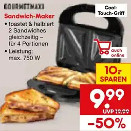Netto Marken-Discount GOURMETMAXX Sandwich-Maker Angebot