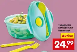 Netto Marken-Discount Tupperware Lunchbox mit Besteckset Angebot