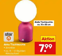 Netto Marken-Discount star Akku Tischleuchte Angebot