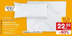 Netto Marken-Discount Emma essentials Steppdecke oder Kopfkissen, 2er Pack Angebot
