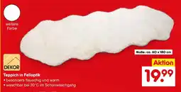 Netto Marken-Discount DEKOR Teppich in Felloptik Angebot