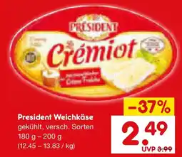 Netto Marken-Discount President Weichkäse Angebot