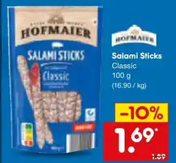 Netto Marken-Discount HOFMAIER Salami Sticks Classic Angebot