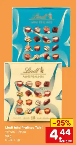 Netto Marken-Discount Lindt Mini Pralines Twirl Angebot