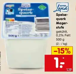 Netto Marken-Discount Gutes Land Speisequark Magerstufe Angebot