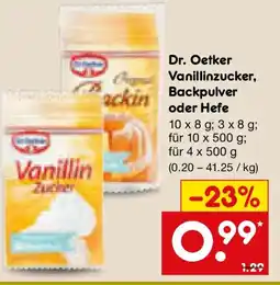 Netto Marken-Discount Dr. Oetker Vanillinzucker Angebot