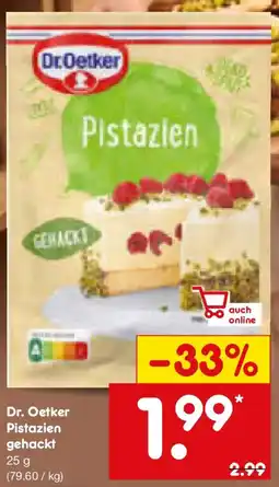 Netto Marken-Discount Dr. Oetker Pistazien gehackt Angebot