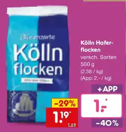 Netto Marken-Discount Kölln Haferflocken Angebot