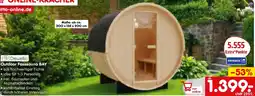 Netto Marken-Discount Dawella Outdoor Fasssauna BAY Angebot