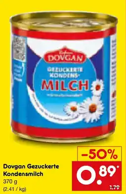 Netto Marken-Discount Dovgan Gezuckerte Kondensmilch Angebot