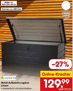 Netto Marken-Discount JUSKYS Metall Aufbewahrungsbox Limani Angebot
