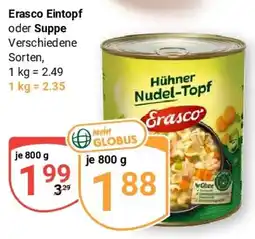 Globus Hühner Nudel-Topf Erasco Angebot