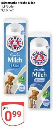 Globus Bärenmarke Frische Milch Angebot