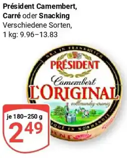 Globus Präsident Camembert Angebot