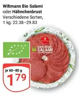 Globus Wiltmann Bio Salami Angebot
