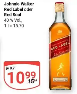 Globus Johnnie Walker Red Label oder Red Soul Angebot
