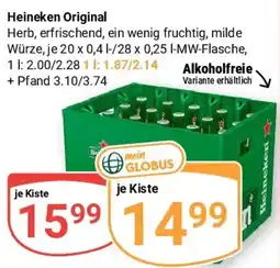 Globus Heineken Original Angebot