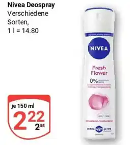 Globus Nivea Deospray Fresh Flower Angebot