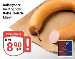 Globus Kalbslyoner oder Kalbs-Fleischkäse Angebot