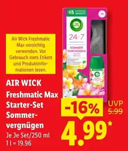 Lidl AIR WICK Freshmatic Max Starter-Set Sommer-vergnügen Angebot