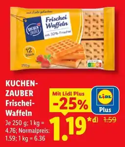 Lidl KUCHEN-ZAUBER Frischei-Waffeln Angebot
