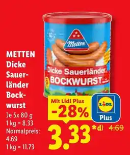 Lidl Metten Dicke Sauerländer Bockwurst Angebot
