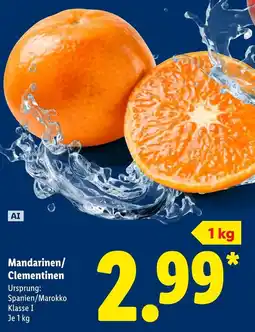 Lidl Mandarinen/ Clementinen Angebot