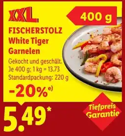 Lidl FISCHERSTOLZ White Tiger Garnelen Angebot