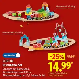 Lidl LUPILU Eisenbahn-Set Angebot