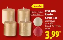 Lidl LIVARNO Rustik-Kerzen-Set Angebot