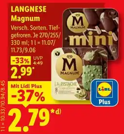 Lidl LANGNESE Magnum Angebot
