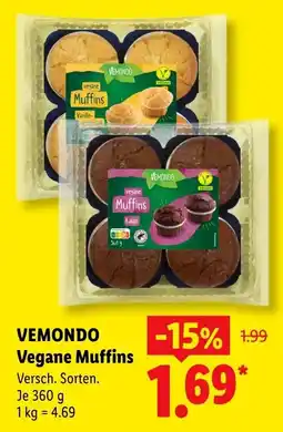 Lidl VEMONDO Vegane Muffins Angebot