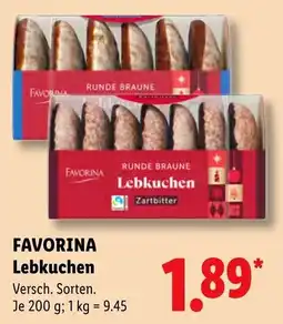 Lidl FAVORINA Lebkuchen Angebot