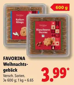 Lidl FAVORINA Weihnachtsgebäck Angebot