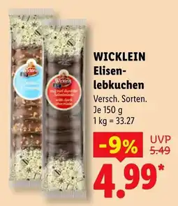 Lidl WICKLEIN Elisen-lebkuchen Angebot