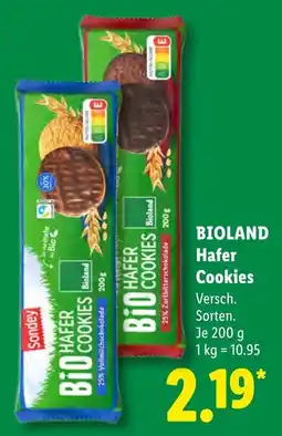 Lidl BIOLAND Hafer Cookies Angebot