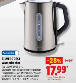 Lidl SILVERCREST Wasserkocher Angebot