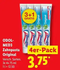 Lidl ODOL-MED3 Zahnpasta Original Angebot