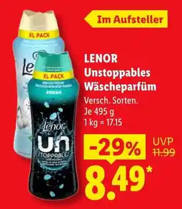Lidl LENOR Unstoppables Wäscheparfüm Angebot