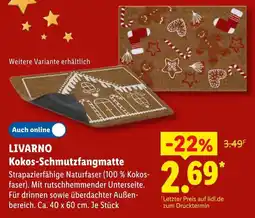 Lidl LIVARNO Kokos-Schmutzfangmatte Angebot