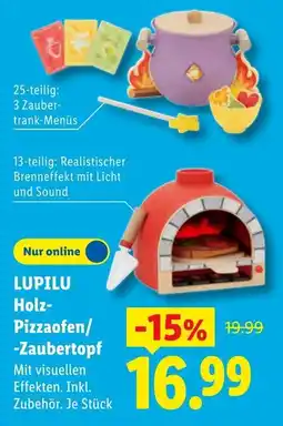 Lidl LUPILU Holz-Pizzaofen/-Zaubertopf Angebot