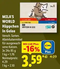 Lidl MILA'S WORLD Häppchen in Gelee Angebot