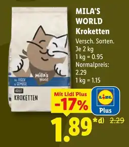 Lidl Mila's World Kroketten Angebot